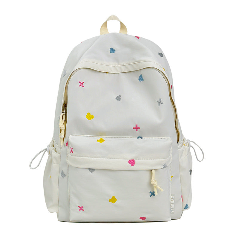 Playful Heart-Patterned Backpack LoungeYard — product view 1
