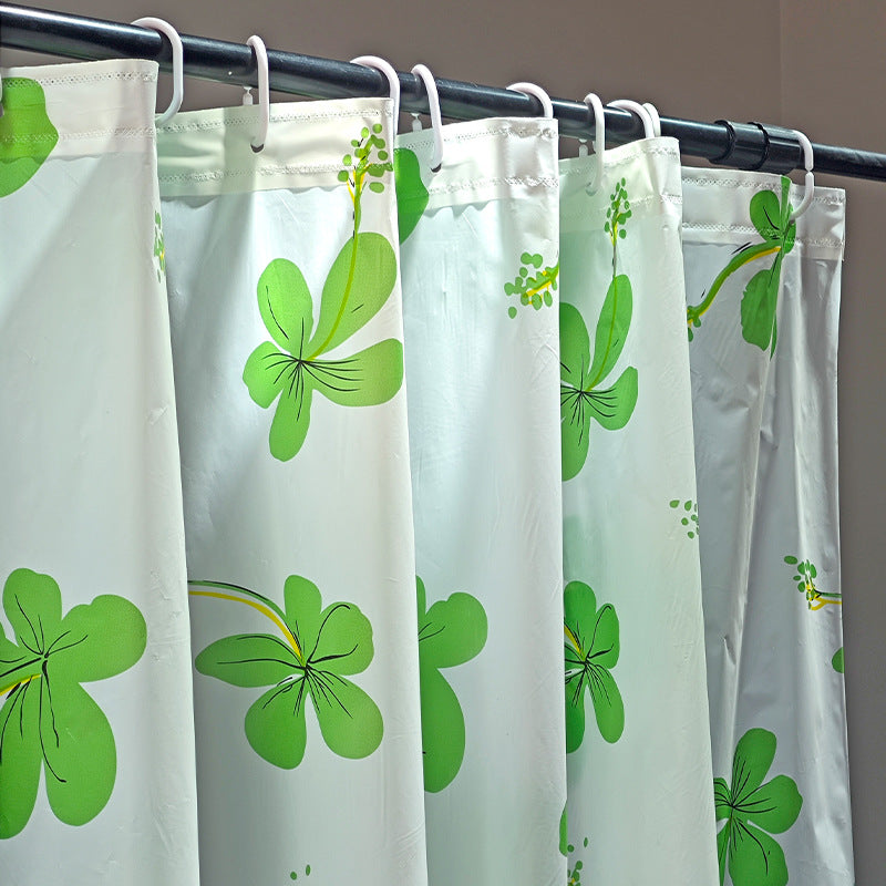 Floral Patterned Shower Curtain LoungeYard — product view 2