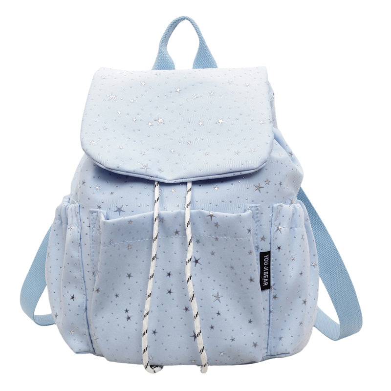 Star-Patterned Casual Drawstring Backpack LoungeYard — product view 5
