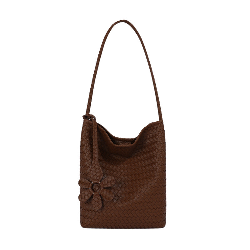Woven Leather Elegance Tote — product view 5