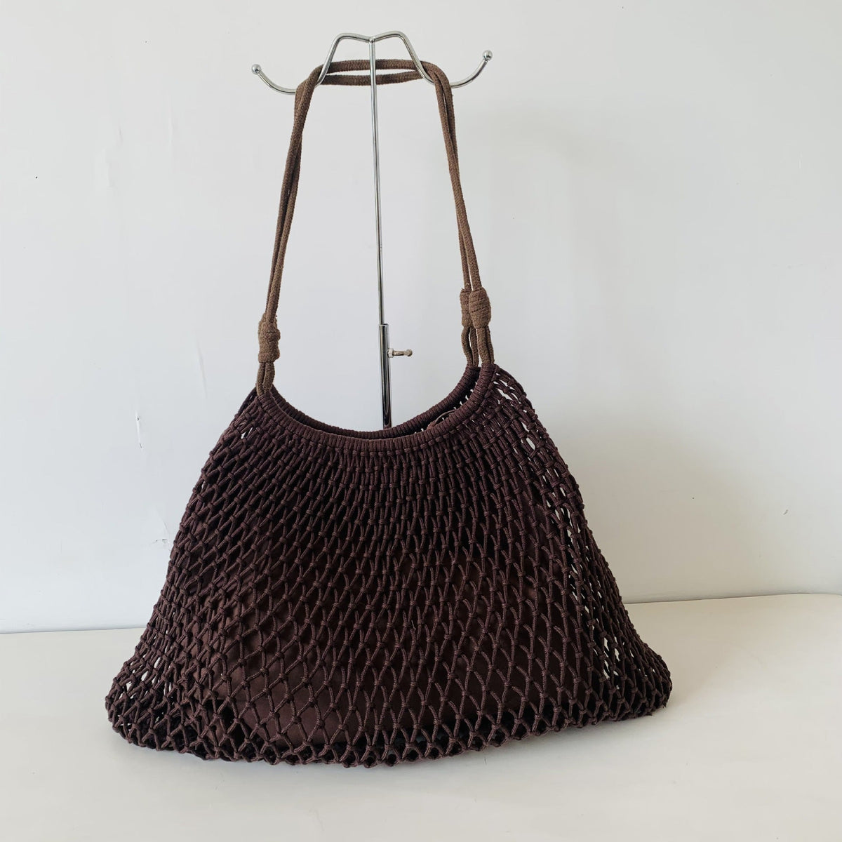Mesh Beach Tote with Adjustable Drawstring LoungeYard — product view 1
