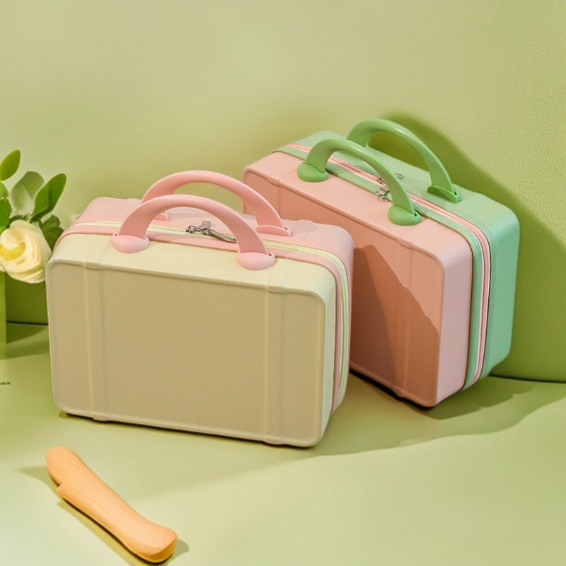 compact hard-shell cosmetic and travel vanity case with dual top handles LoungeYard — product view 4
