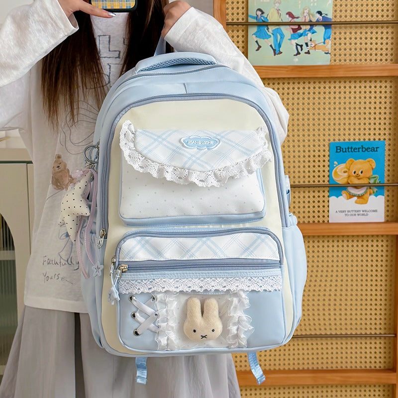 Playful Backpack with Multi-Pocket Design LoungeYard — product view 1