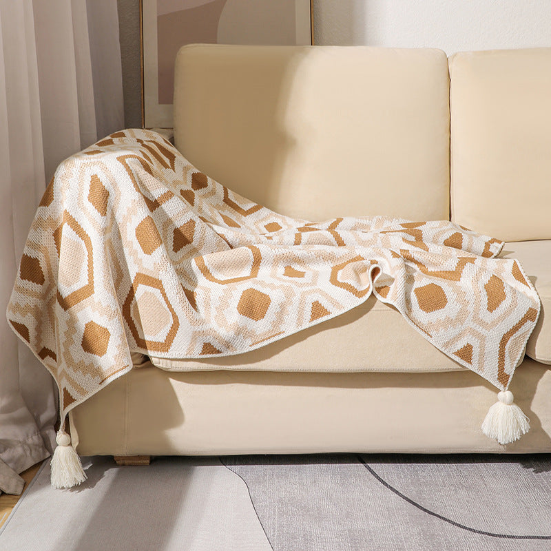 Women's Patterned Throw Blanket LoungeYard — product view 7