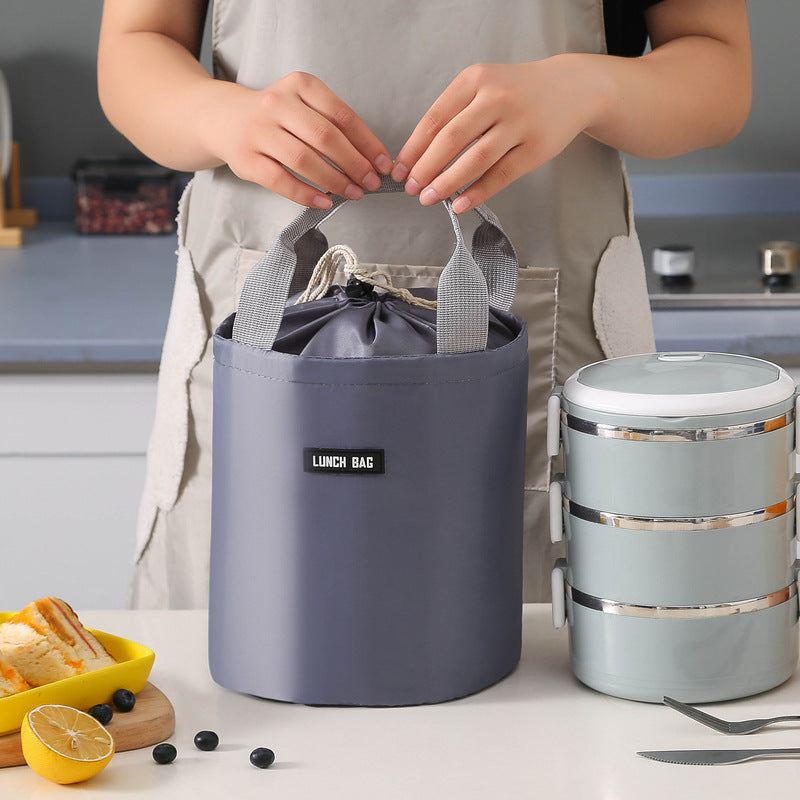 Insulated Round Lunch Cooler Bag LoungeYard — product view 2
