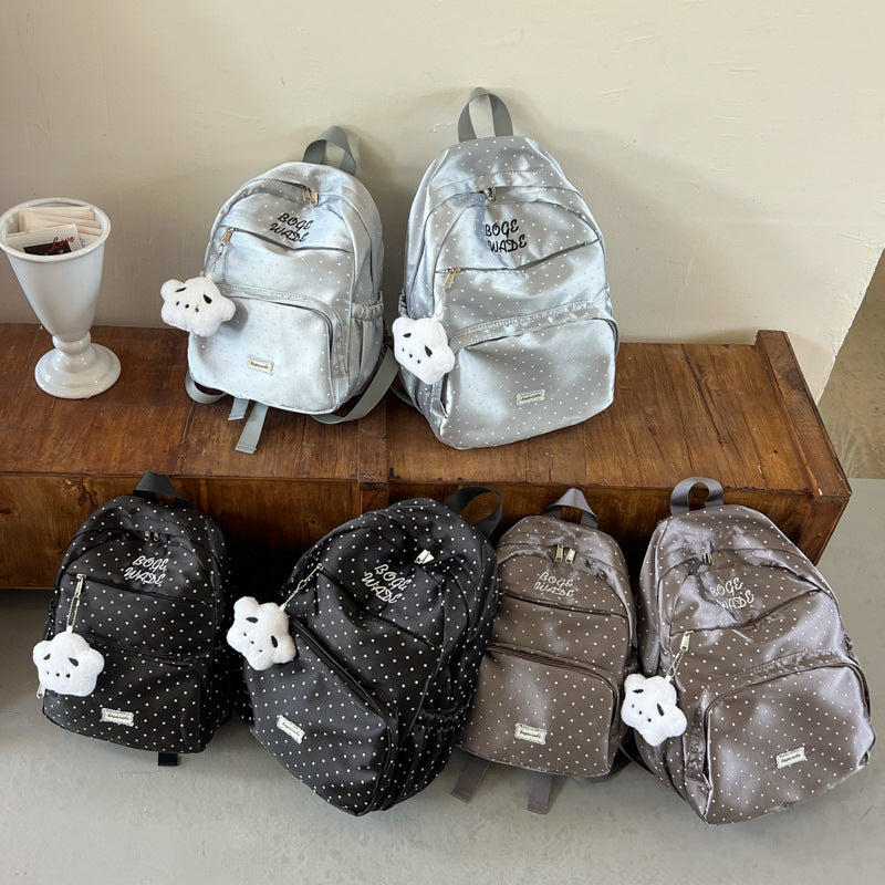 Cute Polka Dot Casual Backpack LoungeYard — product view 4