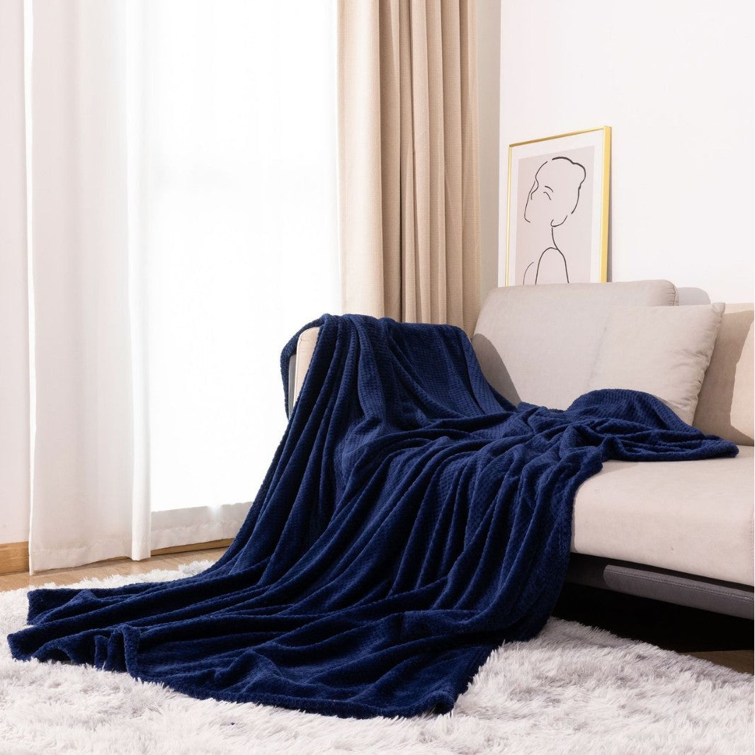 Textured Knit Throw Blanket — product view 6