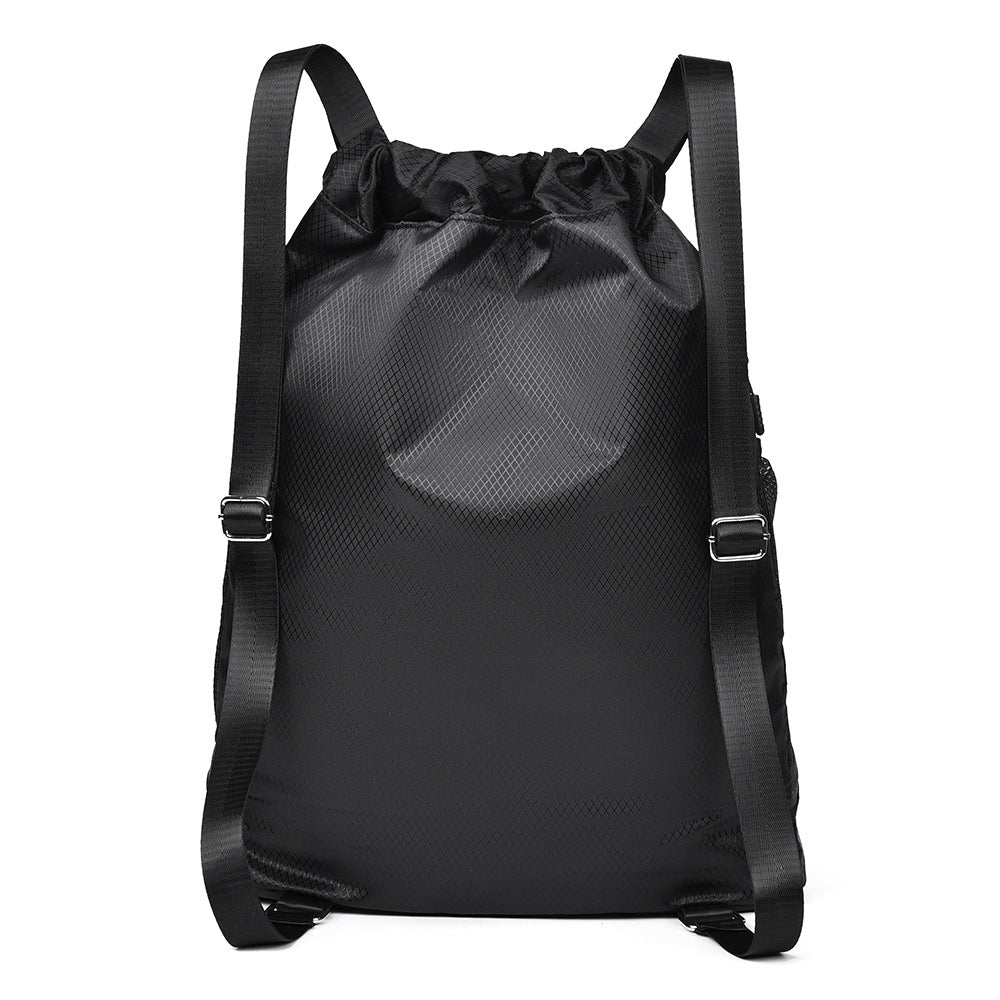 Sports Mesh Drawstring Backpack LoungeYard — product view 3