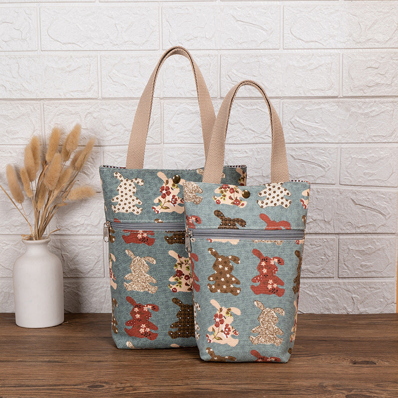 Cat Print Insulated Lunch Bag LoungeYard — product view 1