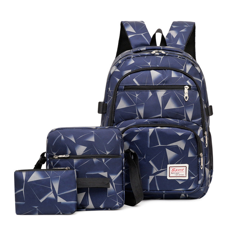 Sporty backpack with breathable back padding LoungeYard — product view 1