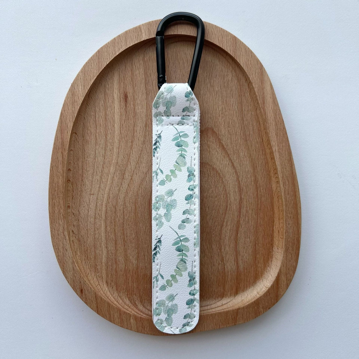 Patterned Leatherette Strap with Metal Carabiner Attachment — product view 7