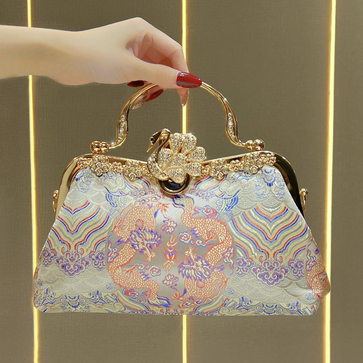 Opulent Embellished Evening Handbag — product view 2