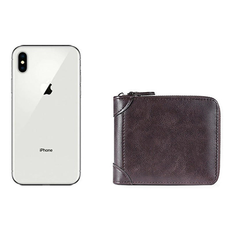 Durable Leather Zipper Wallet — product view 7