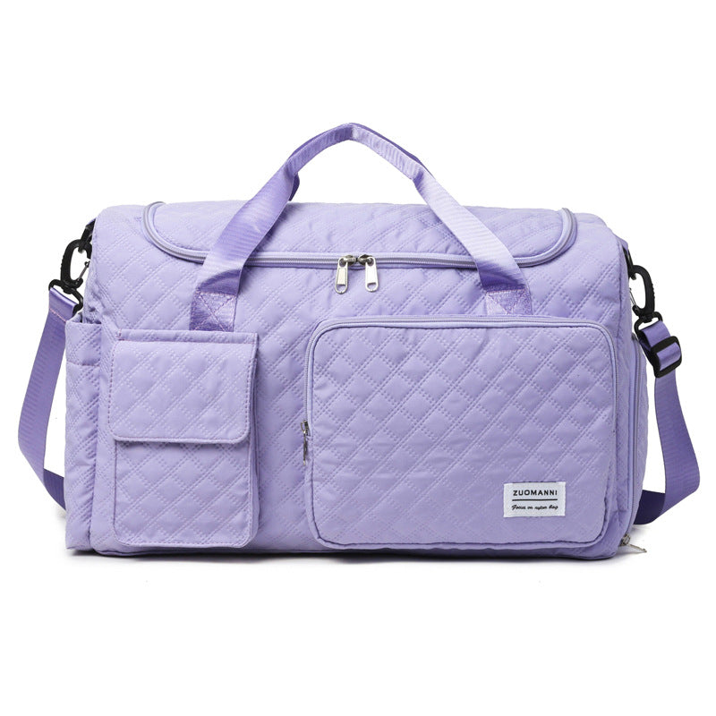 Spacious Sport Duffel Bag With Textured Surface LoungeYard — product view 5