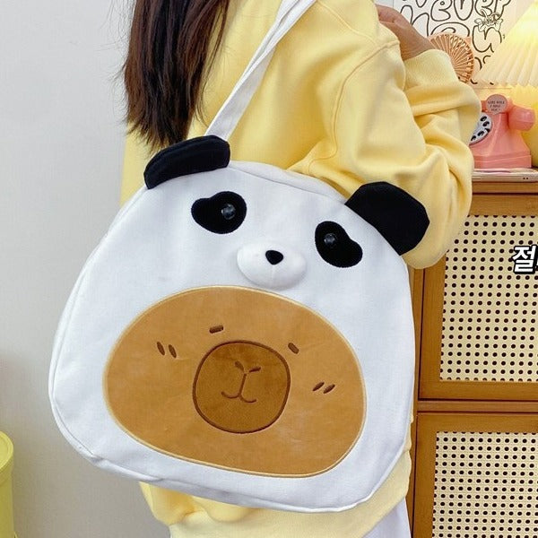 Cute Panda-Themed Shoulder Tote — product view 6