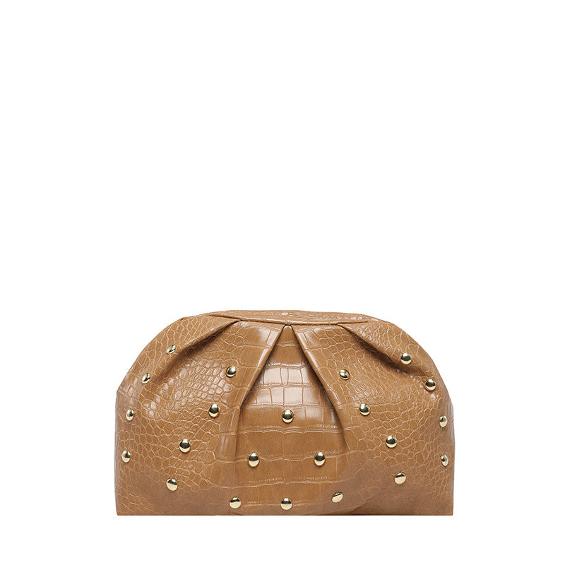 WoElegant Textured Crocodile Pattern Clutch Bag LoungeYard — product view 5