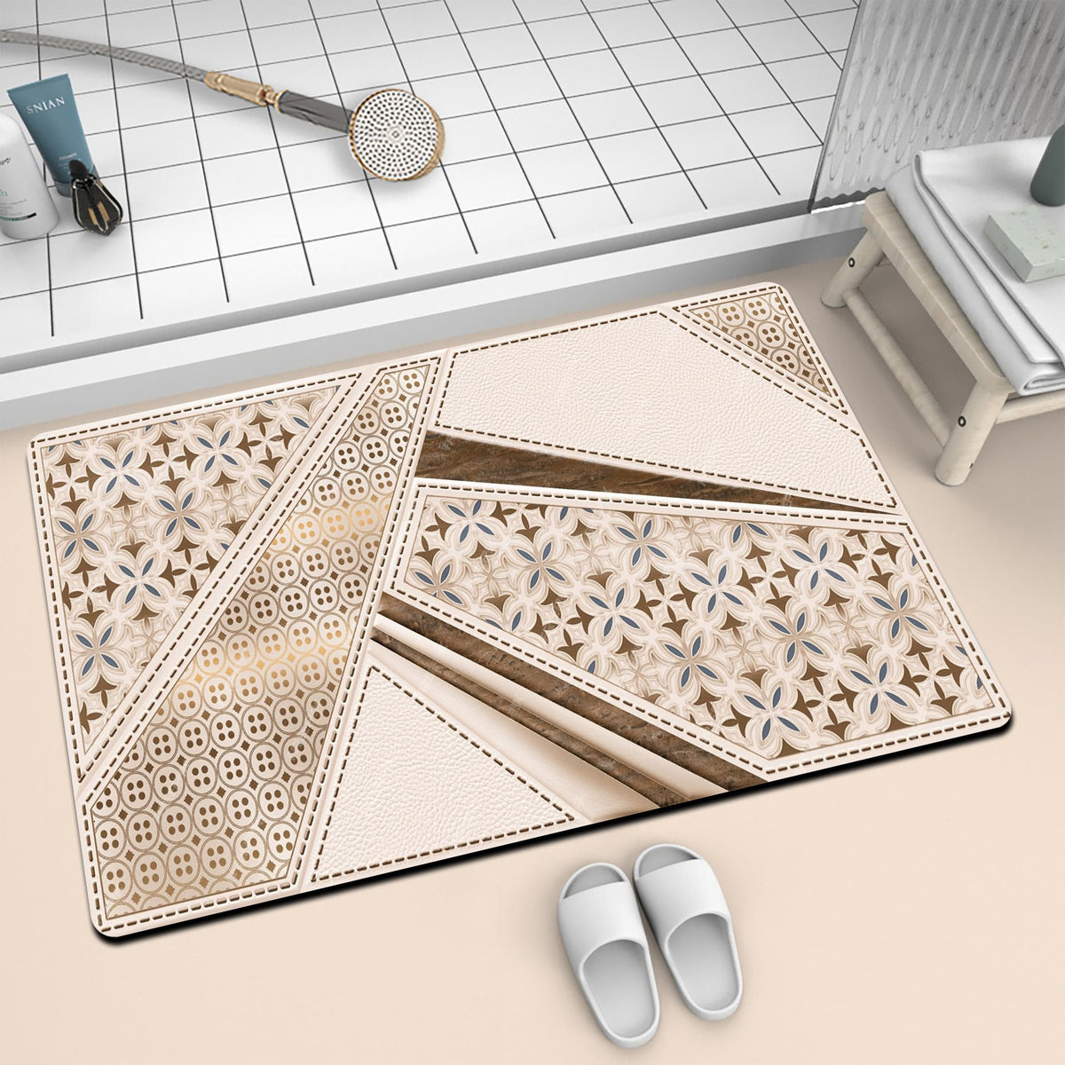 Artistic Mosaic Bath Mat LoungeYard — product view 7