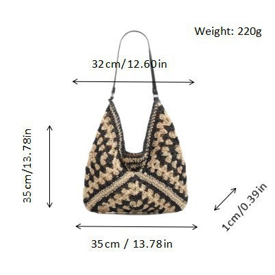 Hand-knotted shoulder bag LoungeYard — product view 4