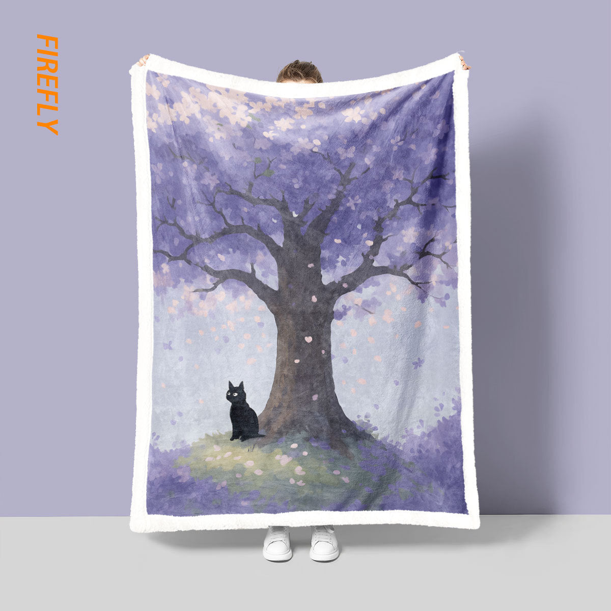 Fun Cartoon Cat Blanket — product view 1