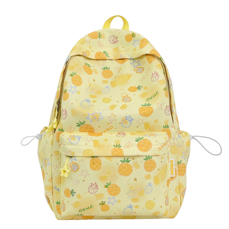 Fun Pineapple-Themed School Backpack LoungeYard — product view 5