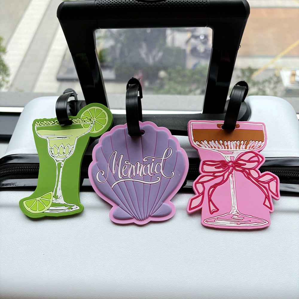 Mermaid Shell Travel Luggage Tag LoungeYard — product view 1