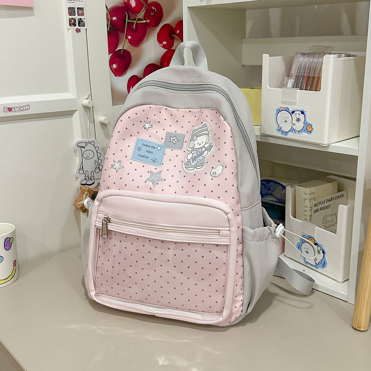 Fun-Themed Illustrated Backpack LoungeYard — product view 7