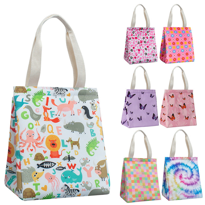 Insulated Butterfly Print Lunch Tote — product view 1