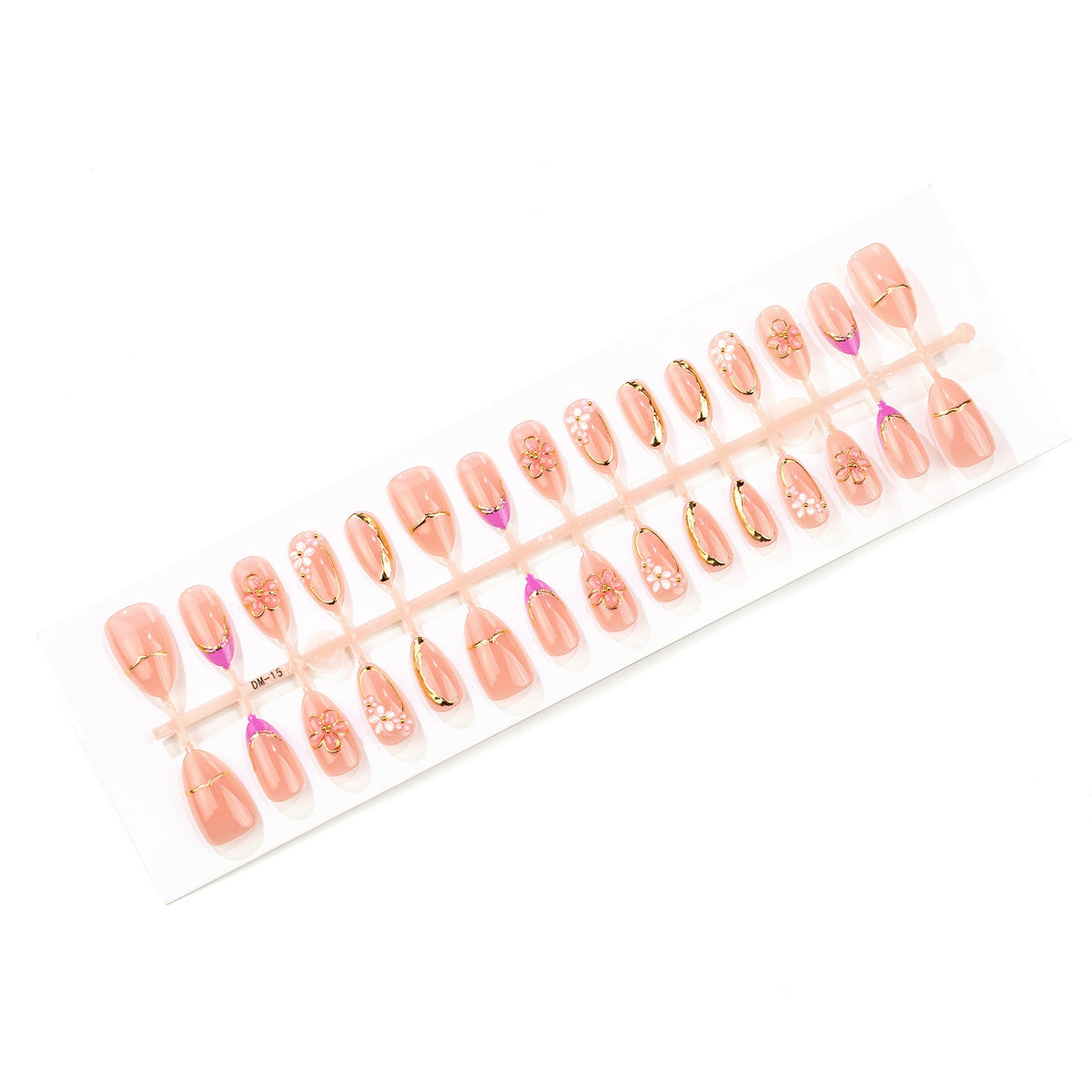 Artistic Floral Embellished Press-On Nails — product view 5