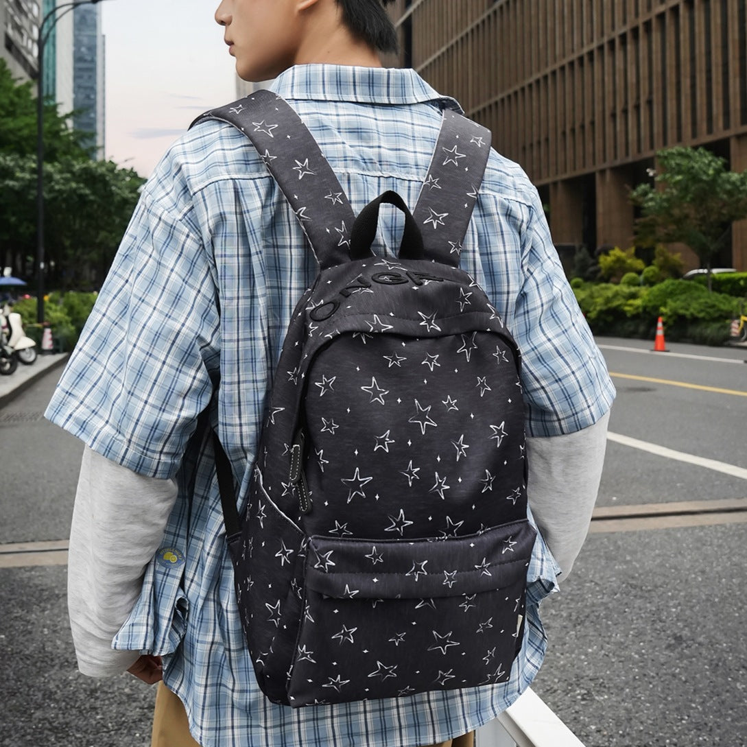 Star-Patterned Casual Backpack LoungeYard 1791205253 — product view 2