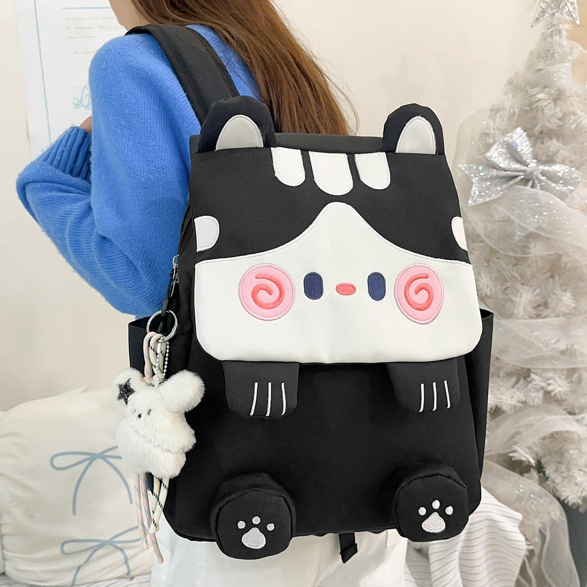 Tiermotiv Backpack with Ergonomic Shoulder Straps LoungeYard — product view 2