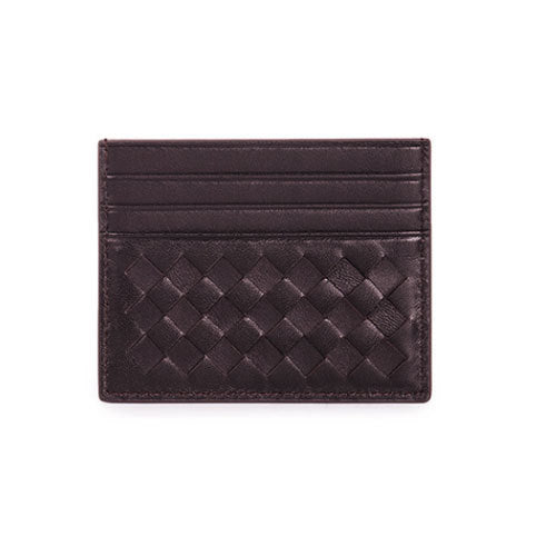 Woven Leather Credit Card Holder LoungeYard — product view 2