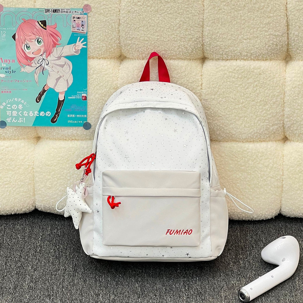 Multi-Purpose Star-Patterned Backpack LoungeYard — product view 6
