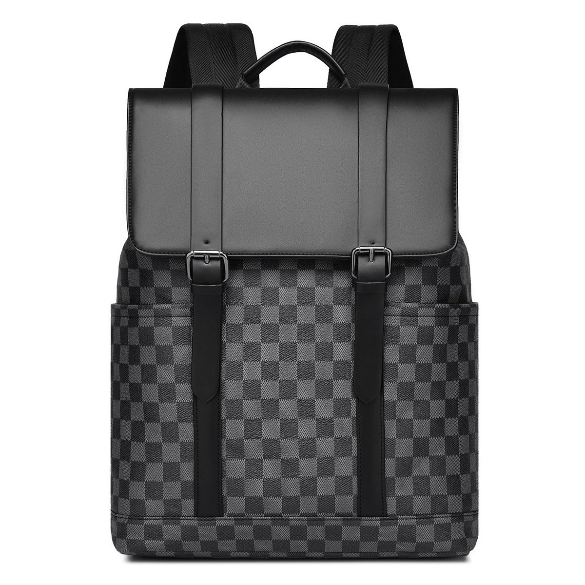 Stylish Checkered Backpack LoungeYard — product view 1