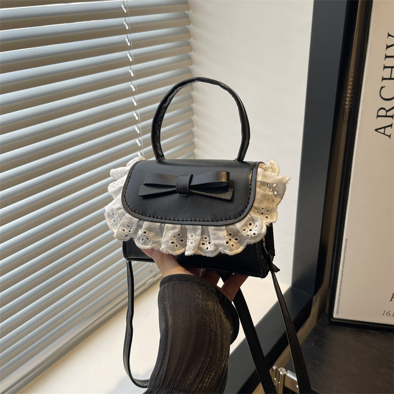 Elegant Ruffled Bow Crossbody Handbag LoungeYard — product view 1