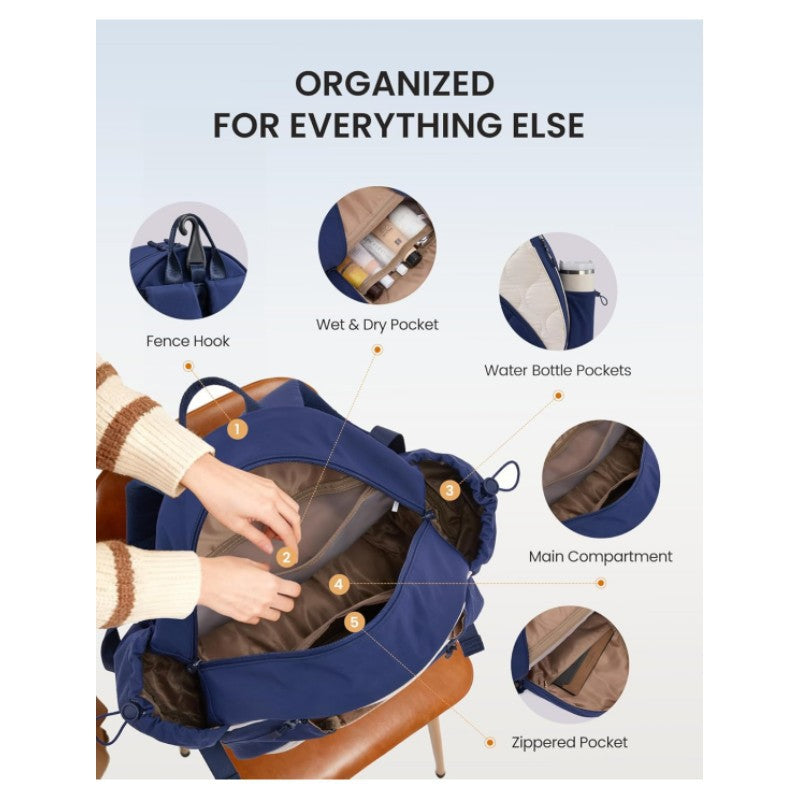 Versatile Tennis Backpack LoungeYard — product view 5