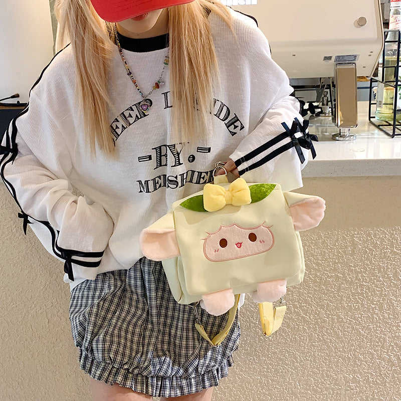 Plush Cartoon-Themed Mini Backpack — product view 5