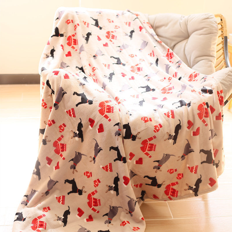 Playful Animal-Themed Plush Throw Blanket — product view 6