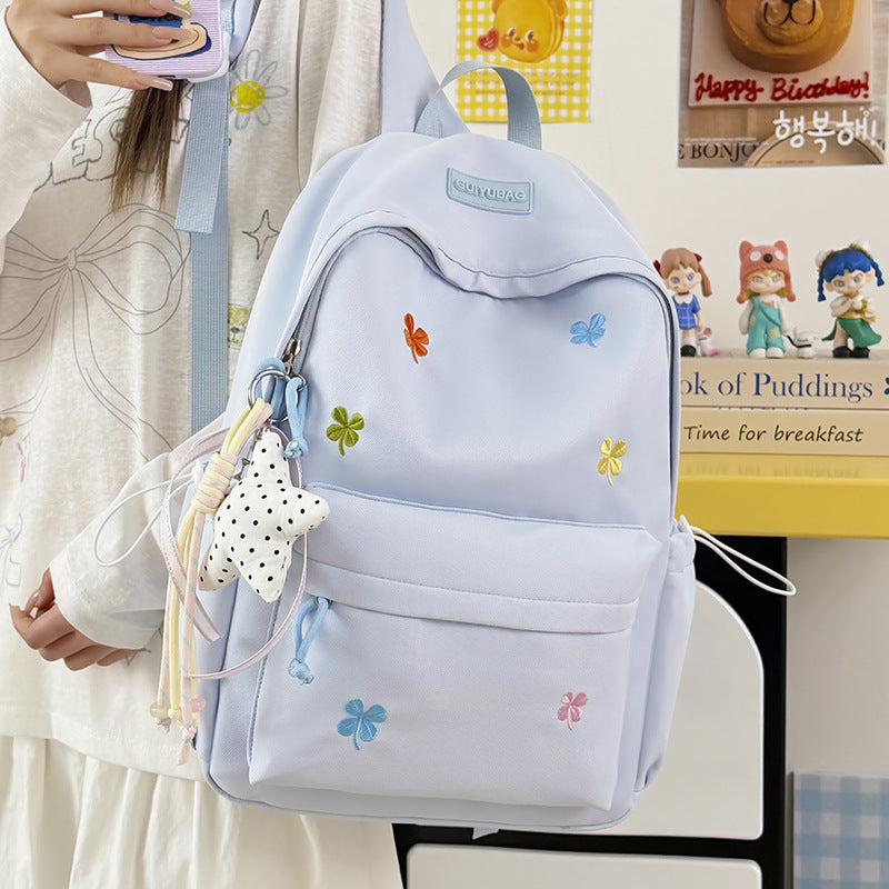 Floral Embroidered Casual Backpack LoungeYard 1791205343 — product view 3