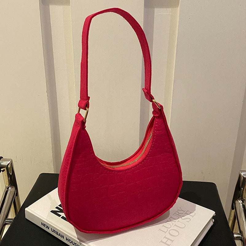 Fashionable Crocodile Embossed Hobo Bag — product view 6