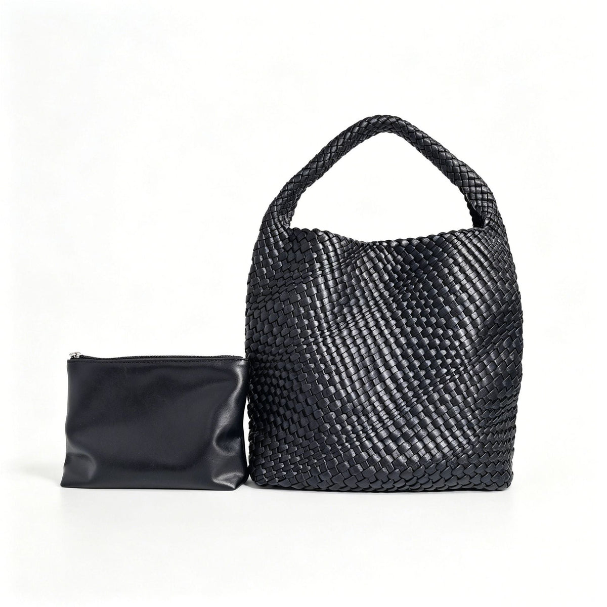 Textured Braided Tote Bag LoungeYard — product view 6