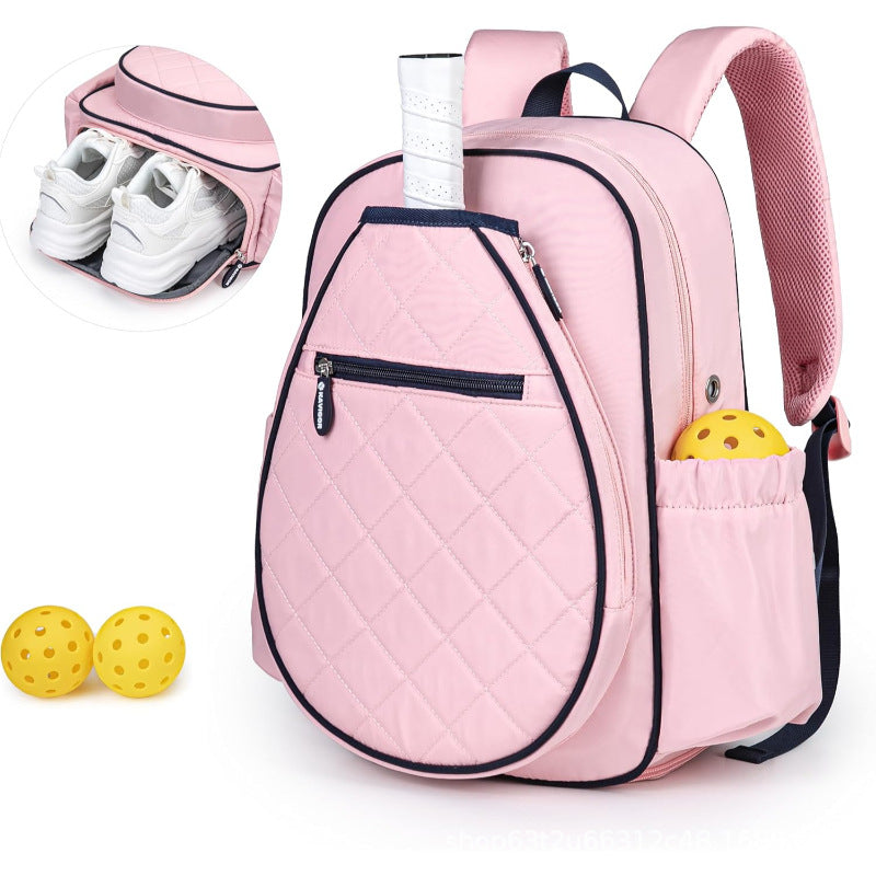 Sporty backpack with integrated shoe compartment and pockets for sports accessories LoungeYard — product view 1