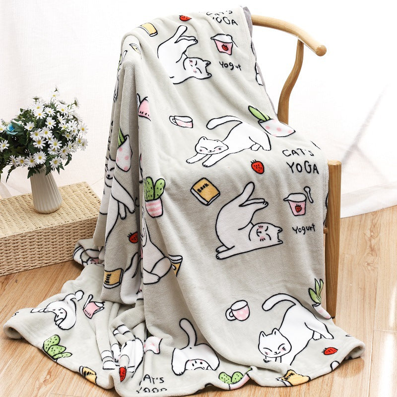 Geometric Pattern Cozy Throw Blanket — product view 1