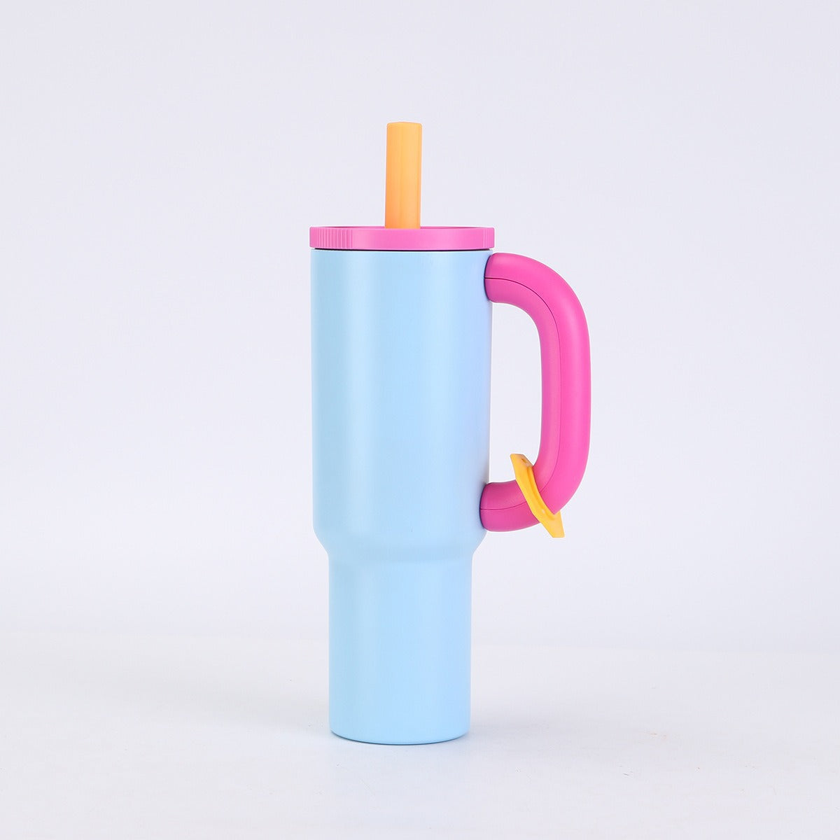 Ladies stylish insulated cup with straw LoungeYard — product view 6