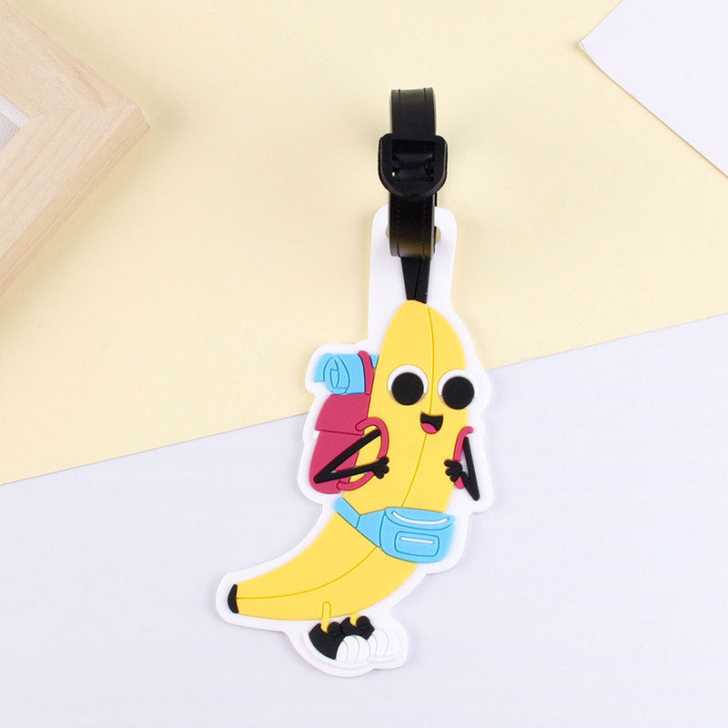 Fun Banana Character Luggage Tag LoungeYard — product view 3