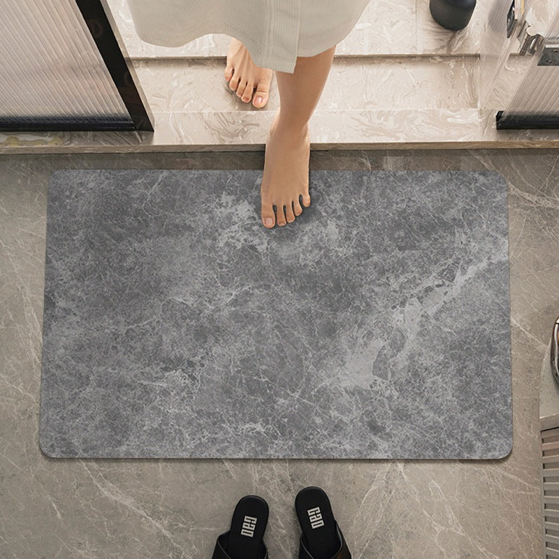 Marble-Effect Soft Bath Mat — product view 7