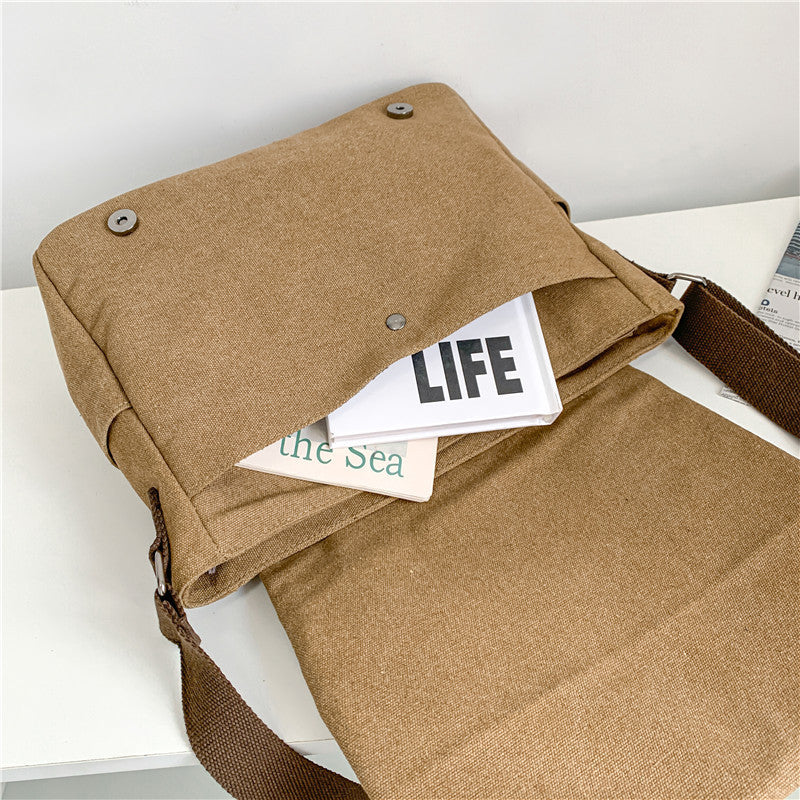 Multifunctional Messenger Bag with Adjustable Shoulder Strap LoungeYard — product view 2
