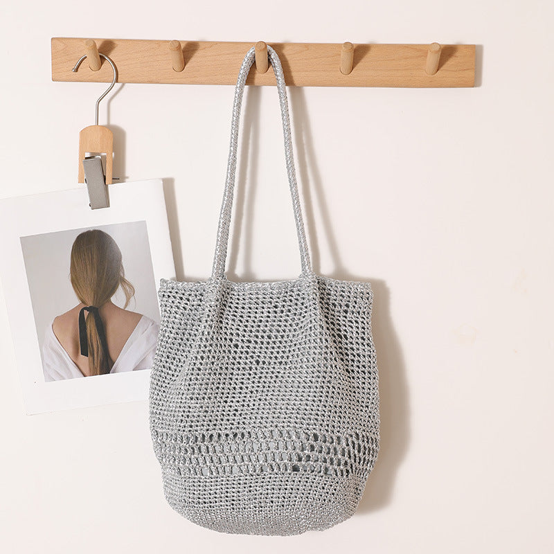 Lightweight and Breathable Macrame Tote Bag LoungeYard — product view 4