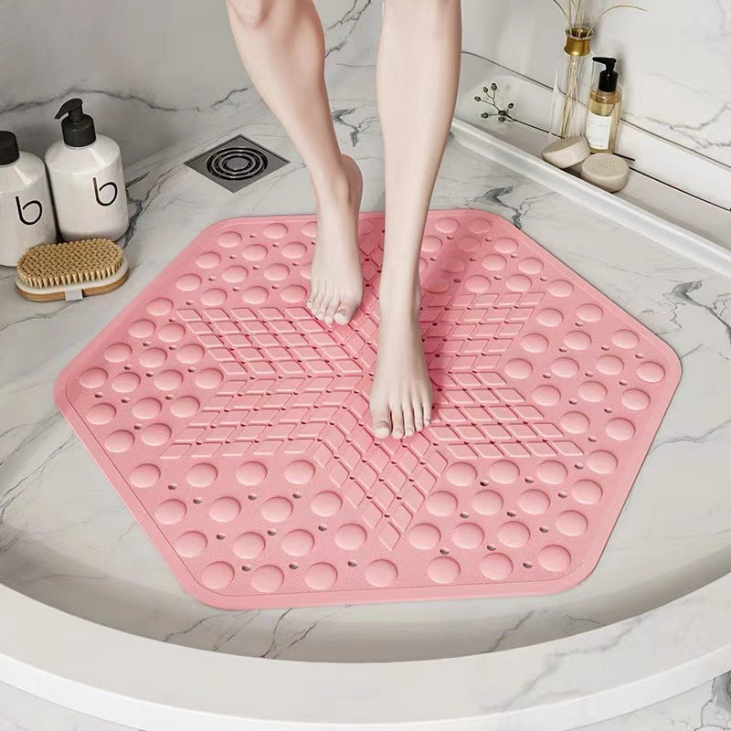 Hexagonal Anti-Slip Shower Mat Bowlift — product view 2