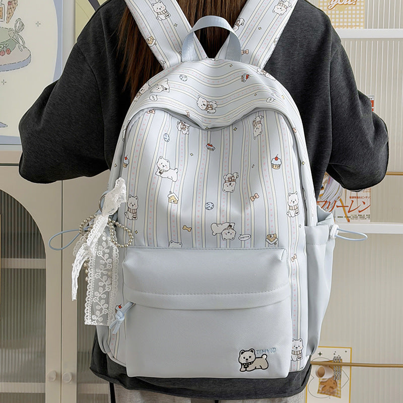 Cute Illustrated Character Design Backpack LoungeYard — product view 1
