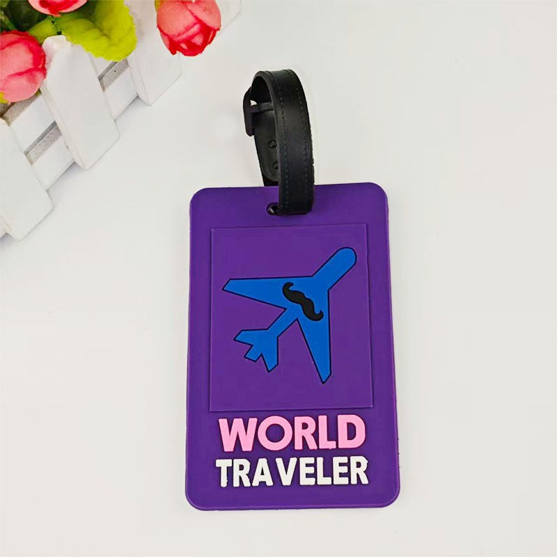 Unisex Travel-Themed Luggage Identifier LoungeYard — product view 2